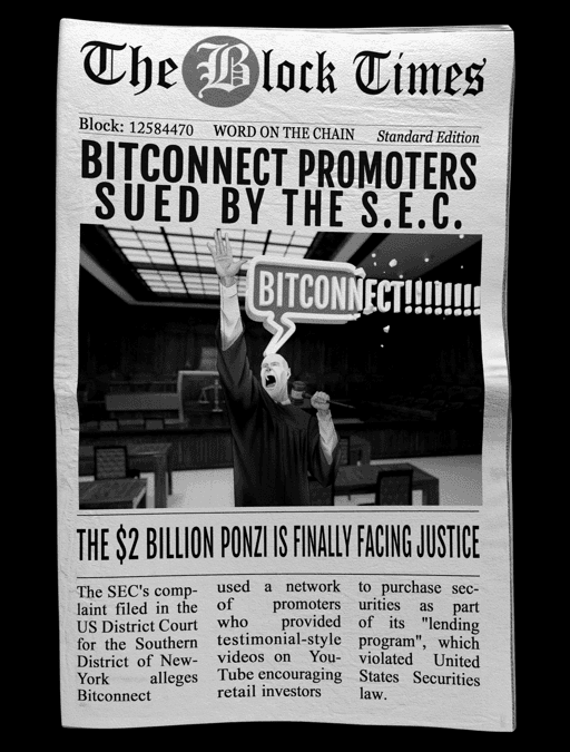 Bitconnect Promoters Sued By The SEC