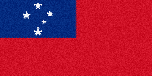 Pixel flag of Samoa