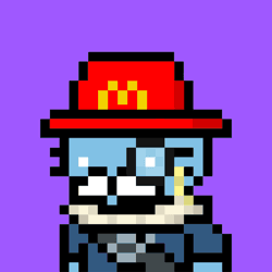 Fast Food Pixel Cool Cats