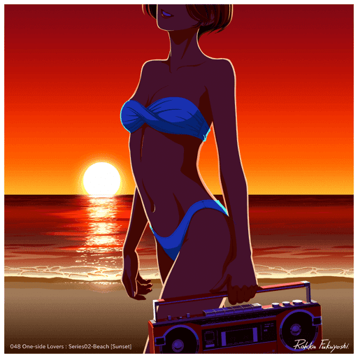 048 One-side Lovers : Series02-Beach [Sunset]