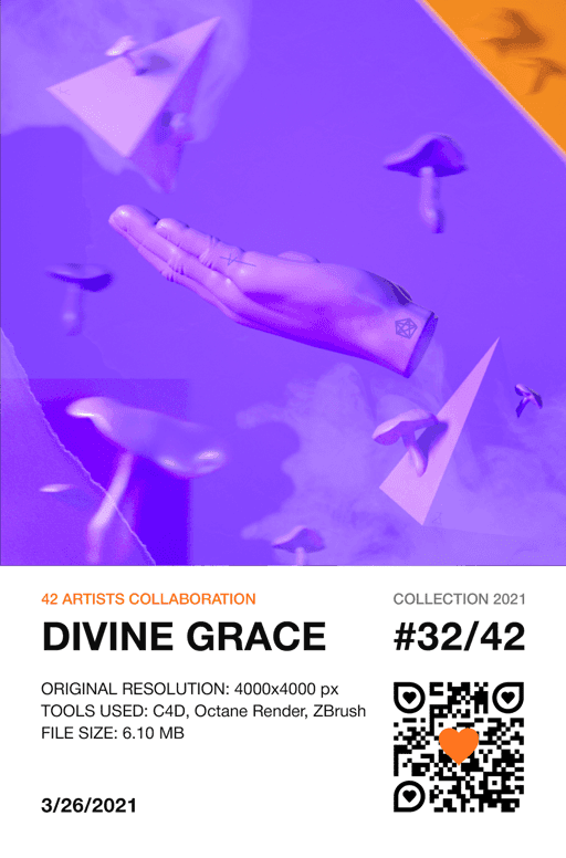 42 Artists Collaboration: 32/42  — DIVINE GRACE