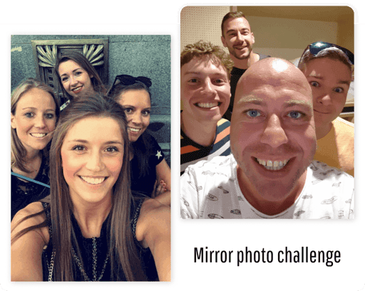 Mirror photo challenge