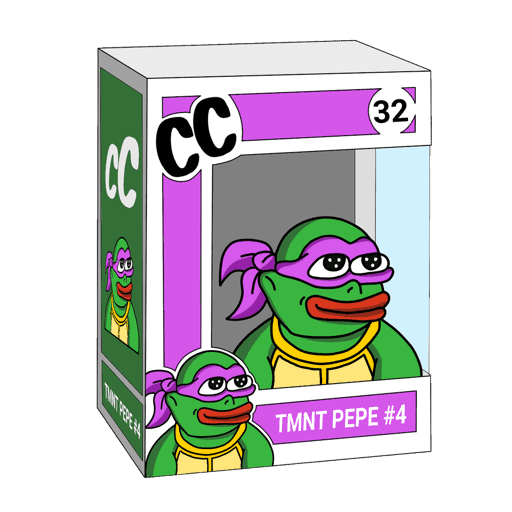 TMNT PEPE #4 Crypto-Collectible Figurine 