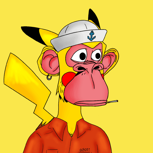 Bored Pikachu Ape #1106