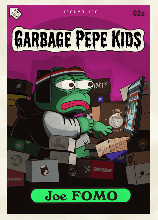 Garbage Pepe Kids #02a - Joe FOMO