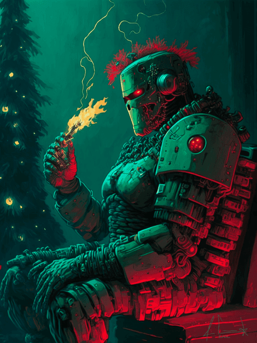 "Smokin' Around The Christmas Tree" - 1 of 1 Edition