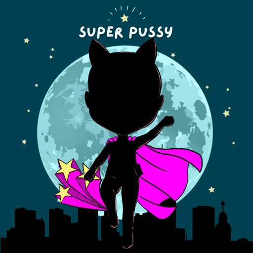 SuperPussy Coloring Book