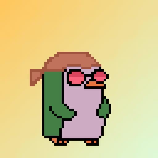 Pixel Colorful Penguin - Cryptonftcreator Edition