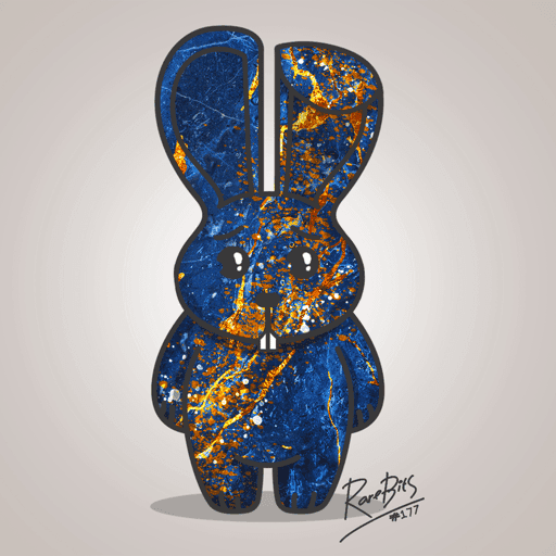 Rarebit #177 - Gold Cobalt Bunny