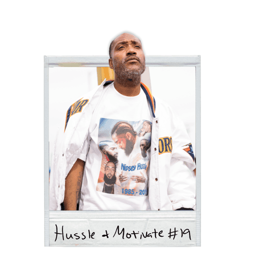 HUSSLE AND MOTIVATE POLAROID #19