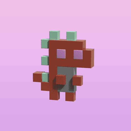 3D tiny dinos #28