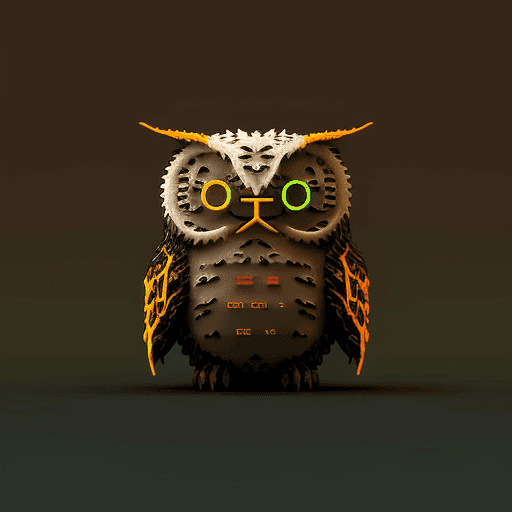 ASCII Owls 3D #40