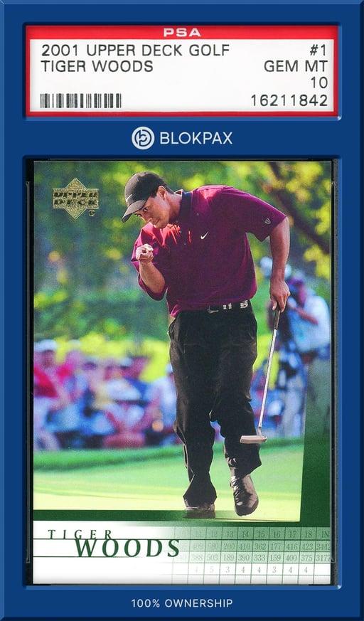 2001 Upper Deck Tiger Woods - PSA 10 (Cert: 16211842)