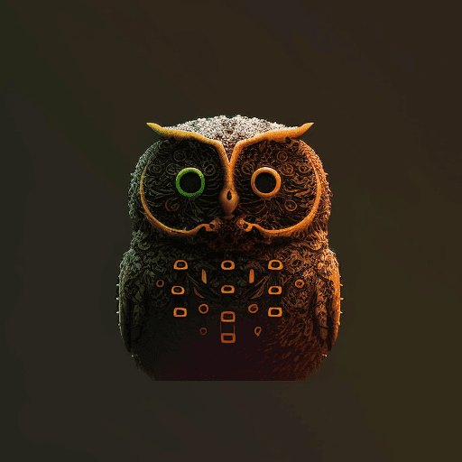 ASCII Owls 3D #28