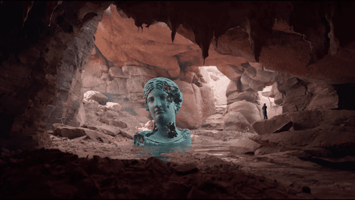 Eroding and Reforming Bust of Melpomene (Martian Day) #76/150