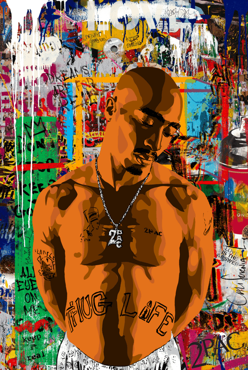 2Pac by Mr. Brainwash #3602