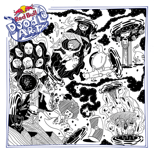 Red Bull Doodle Art Collection mentored by Burnt Toast #2466/12935