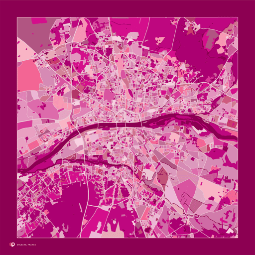 Orléans, France - Pink