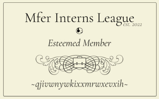 Mfer Interns League Membership