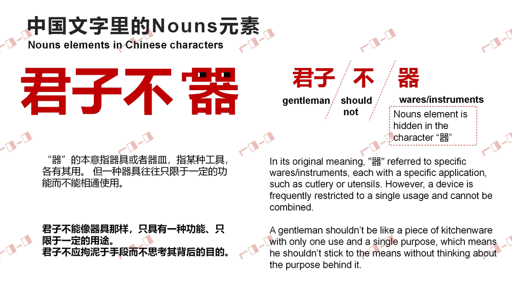 Nouns elements in Chinese characters 16