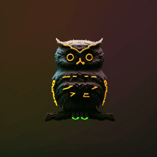 ASCII Owls 3D #34