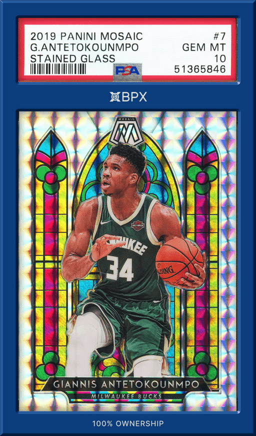 2019 Panini Mosaic Giannis Antetokounmpo - PSA 10 (Cert: 51365846)