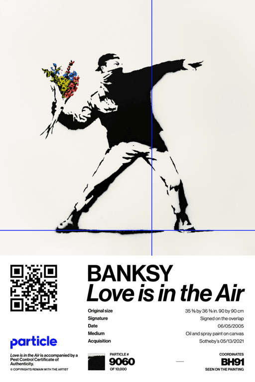 Banksy | Love Is In The Air #9060