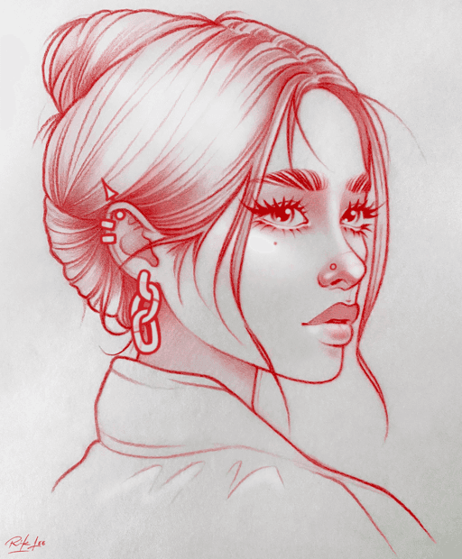 Fierce - Red Sketch